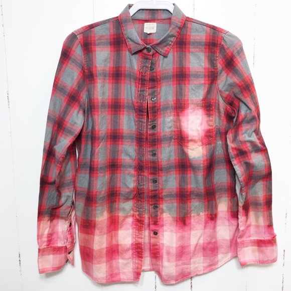 J. Crew Tops - J. Crew Upcycled Perfect Fit Flannel Long Sleeve
